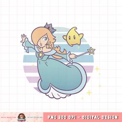Womens Super Mario Rosalina And Luma Striped Background Portrait  png, digital download, instant