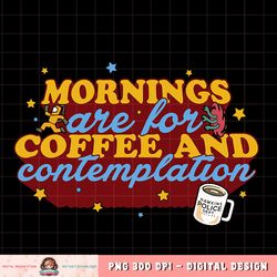 Netflix Stranger Things Coffee And Contemplation Typographic T-Shirt copy