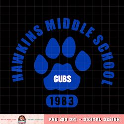 Netflix Stranger Things Hawkins Middle School Cubs 1983 T-Shirt copy