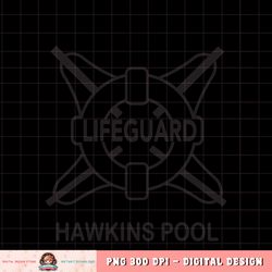 Netflix Stranger Things Hawkins Pool Lifeguard Logo T-Shirt copy