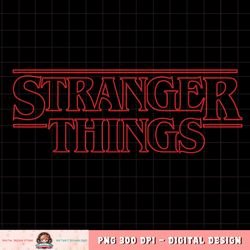 Netflix Stranger Things Outline Logo T-Shirt copy