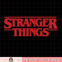 Netflix Stranger Things Simple Red Logo T-Shirt copy