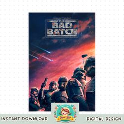 Star Wars The Bad Batch Series Elite Clones Poster png, digital download, instant