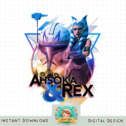 Star Wars The Clone Wars Ahsoka _ Rex Triangle Portrait png, digital download, instant