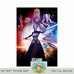 Star Wars The Clone Wars Asajj Ventress Poster png, digital download, instant