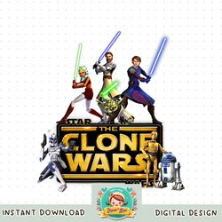 Star Wars The Clone Wars Jedi Warriors png, digital download, instant