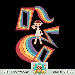 Stranger Things 4 Eleven Cartoon Rainbows png, digital download, instant