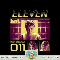 Stranger Things 4 Eleven Test Subject 011 Profile png, digital download, instant