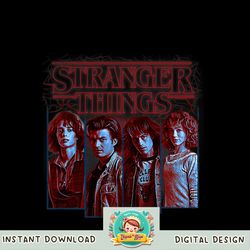 Stranger Things 4 Group Shot Young Adult Hero Panels png, digital download, instant