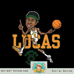 Stranger Things 4 Lucas Basketball Cartoon png, digital download, instant