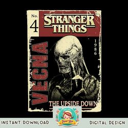 Stranger Things 4 Vecna Comic Book Cover png, digital download, instant