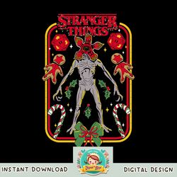 Stranger Things Christmas Demogorgon Holiday Sweater png, digital download, instant