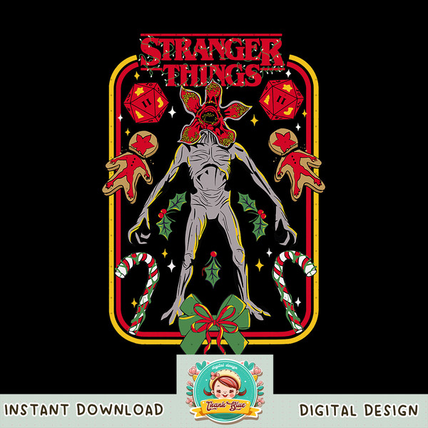 Stranger Things Christmas Demogorgon Holiday Sweater png, digital download, instant .jpg