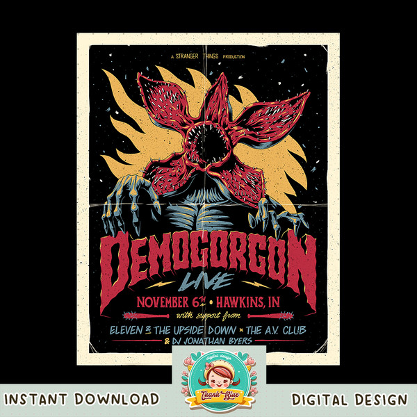 Stranger Things Day Demogoron Live November 6th Poster png, digital download, instant .jpg