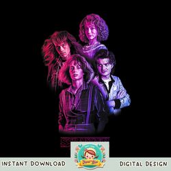 Stranger Things Day Group Color Gradient Portrait png, digital download, instant