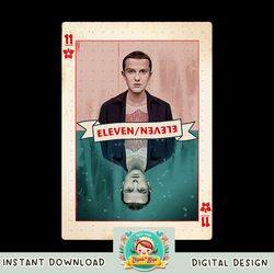 Stranger Things Eleven Playing Card png, digital download, instant