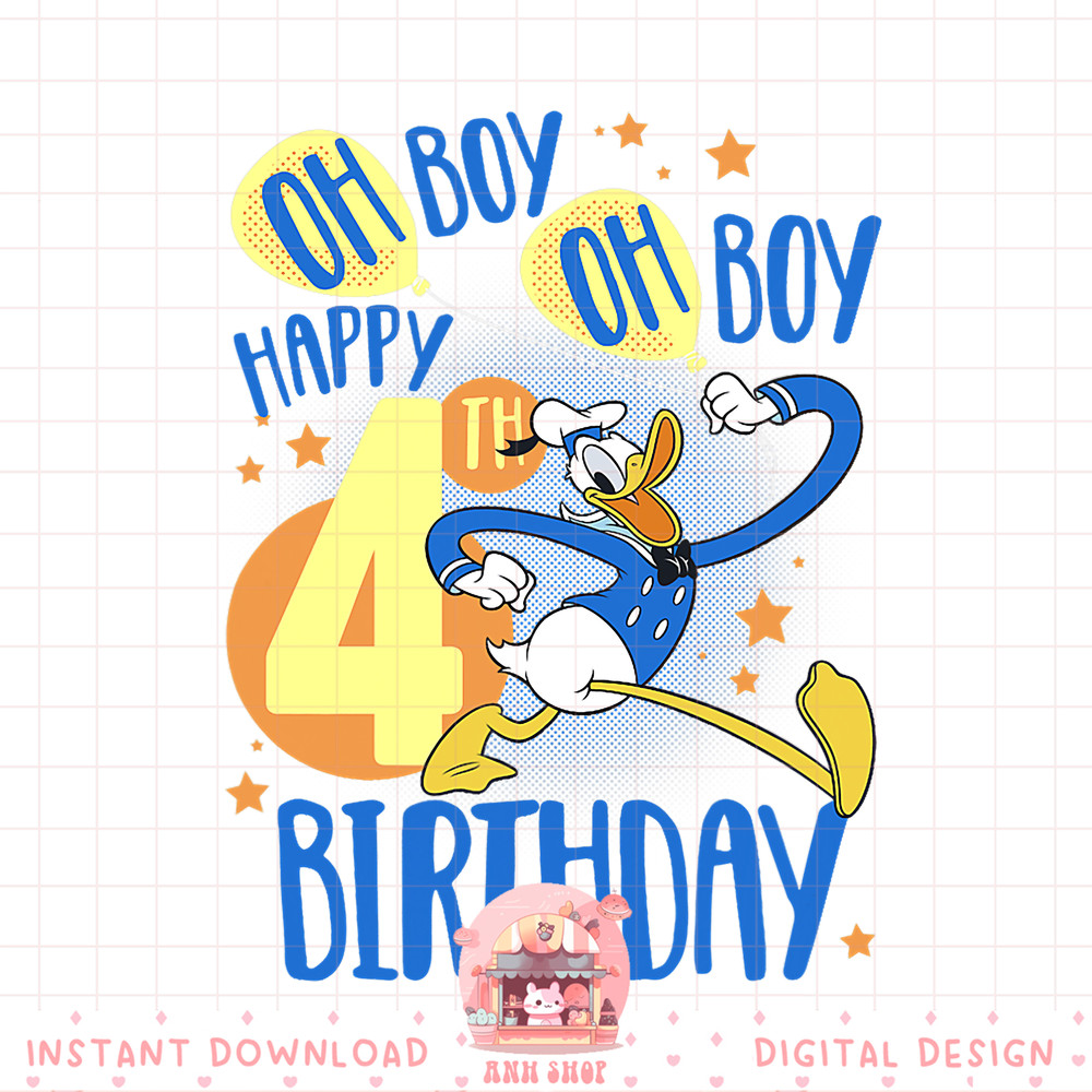 Disney Donald Duck Happy 4th Birthday Oh Boy Oh Boy PNG Download copy.jpg