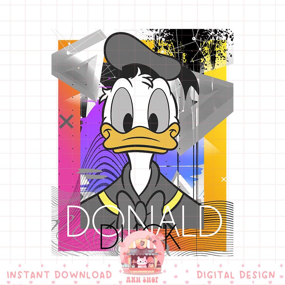 Disney Mickey And Friends Donald Duck 80_s Style Portrait PNG Download copy.jpg