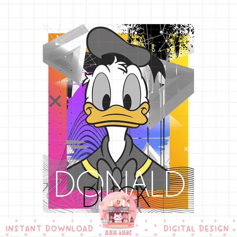 Disney Mickey And Friends Donald Duck 80_s Style Portrait PNG Download copy.jpg