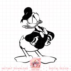 disney mickey and friends donald duck vintage style print png download copy