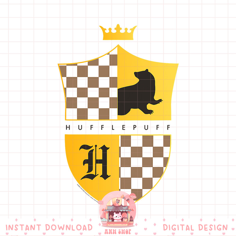 Harry Potter Hufflepuff Checkered Shield Crest PNG Download copy.jpg