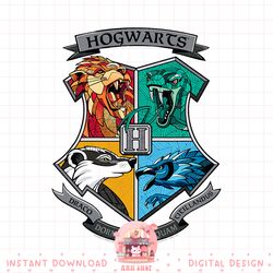 harry potter mosaic hogwarts shield png download copy