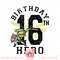 Legend of Zelda Link 16th Birthday Hero Portrait Logo png, digital download, instant .jpg