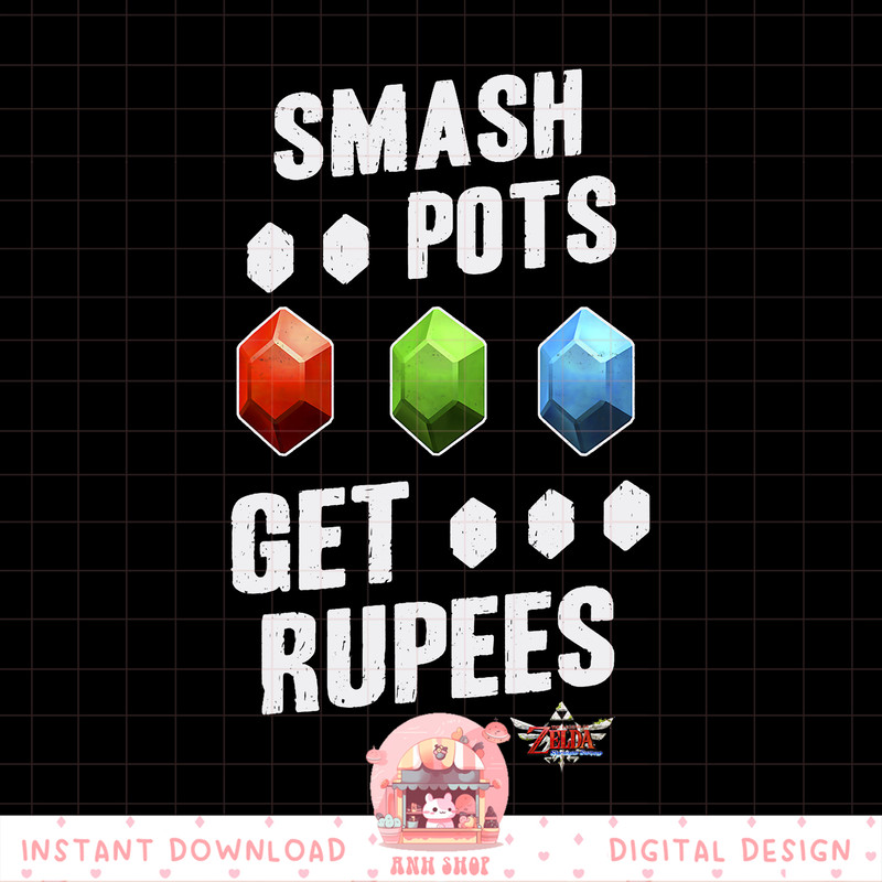 Legend Of Zelda Smash Pots Get Rupees Portrait png, digital download, instant .jpg
