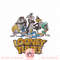 Looney Tunes Group Shot Distressed Darkened Logo png, digital download, instant .jpg