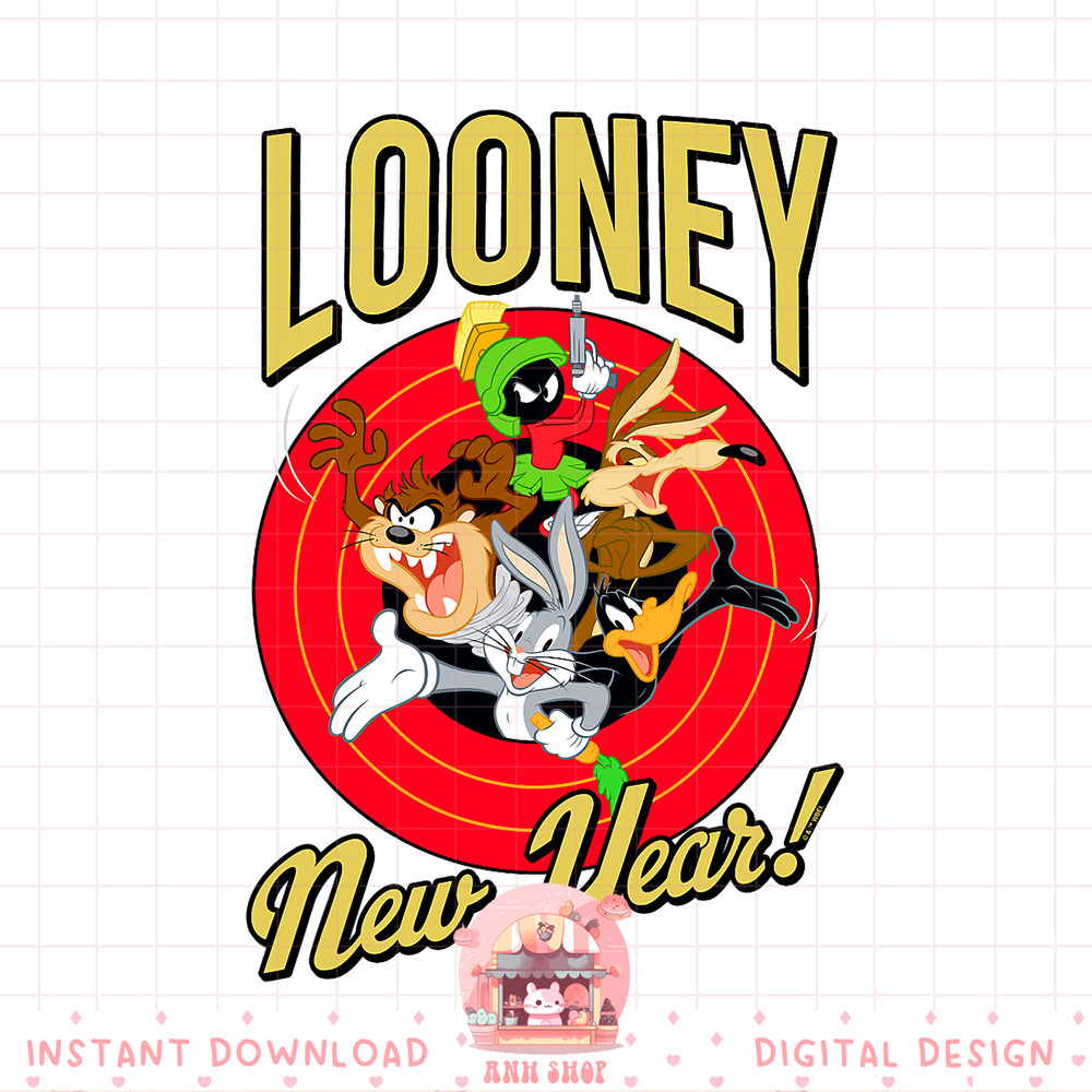 Looney Tunes Looney New Year png, digital download, instant .jpg