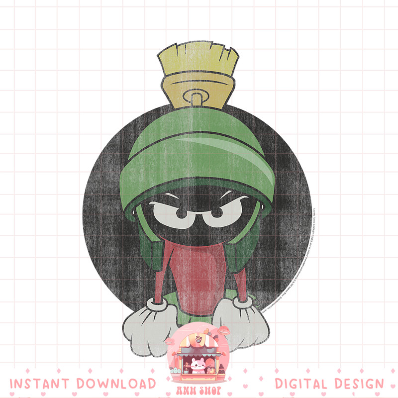Looney Tunes Marvin The Martian Angry Portrait png, digital download, instant .jpg