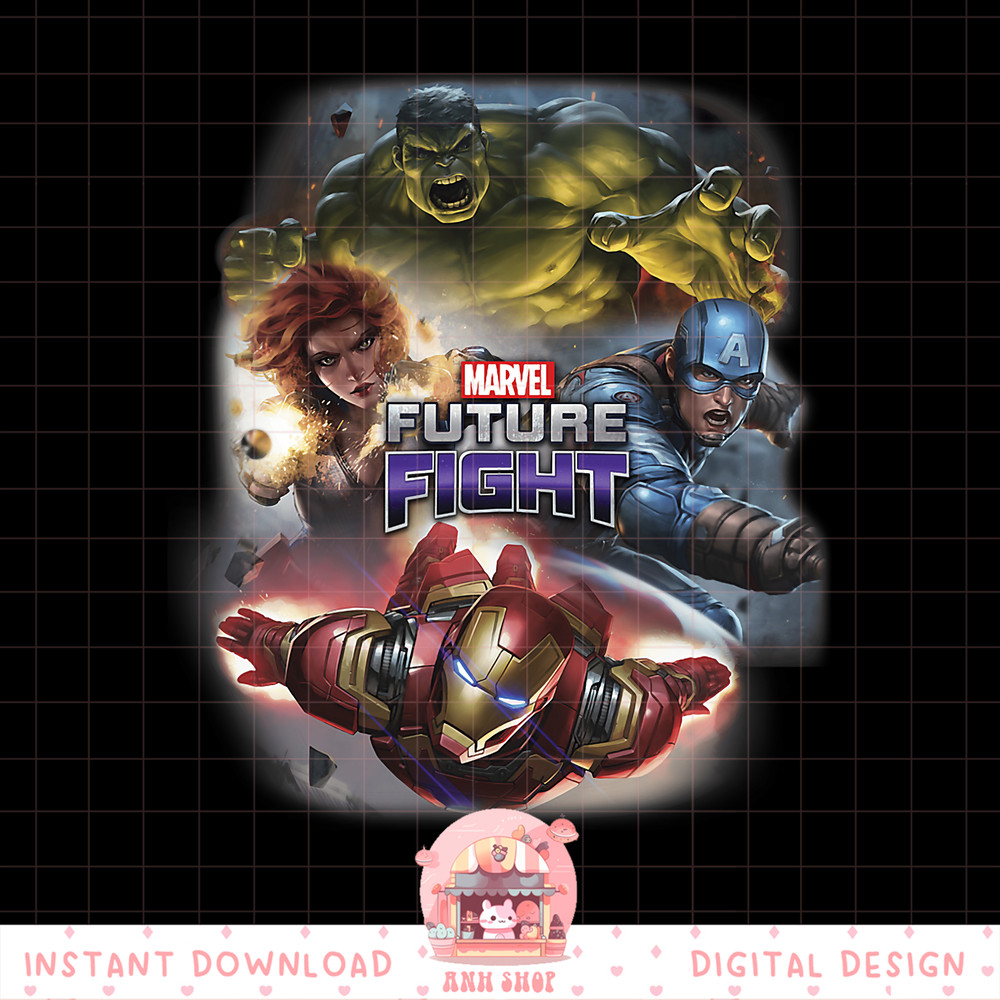 Marvel Future Fight Avengers Ready Team Graphic png, digital download, instant png, digital download, instant.pngMarvel Future Fight Avengers Ready Team Graphic