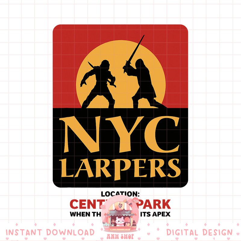 Marvel Hawkeye NYC Larpers Poster png, digital download, instant .jpg