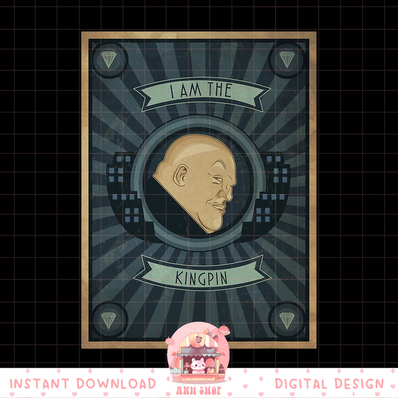 Marvel Kingpin Defender I Am The Kingpin Graphic png, digital download, instant png, digital download, instant.pngMarvel Kingpin Defender I Am The Kingpin Graph