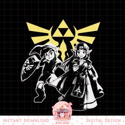 nintendo zelda _ link hylian crest contrast graphic png, digital download, instant png, digital download, instant