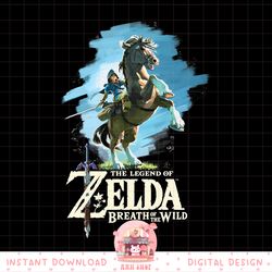 nintendo zelda breath of the wild link epona painted png, digital download, instant png, digital download, instant