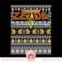 nintendo zelda 8-bit ugly holiday sweater graphic png, digital download, instant png, digital download, instant
