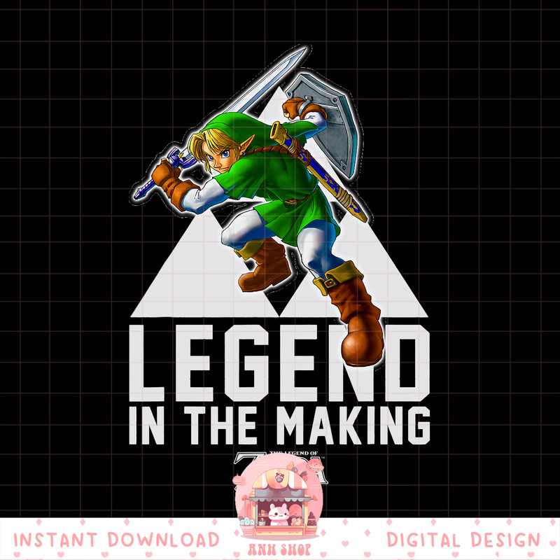 Nintendo Zelda Link Legend In The Making Triforce png, digital download, instant png, digital download, instant .jpg