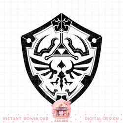 nintendo zelda link_s hylian shield distressed logo png, digital download, instant png, digital download, instant