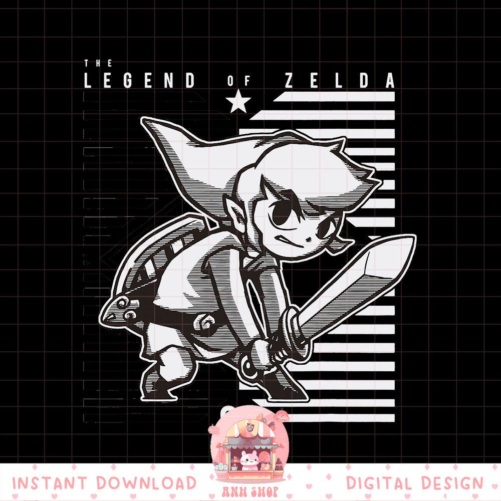 Nintendo Zelda The Legend Diamond _ Stripes Graphic png, digital download, instant png, digital download, instant .jpg