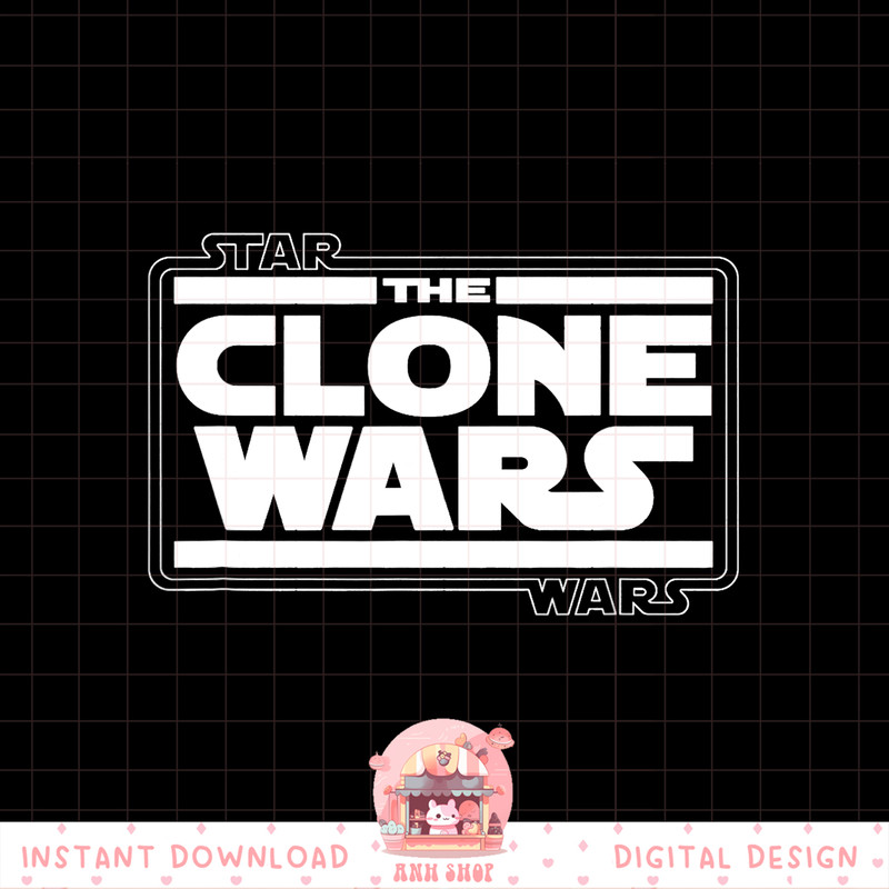 Star Wars The Clone Wars Logo png, digital download, instant .jpg