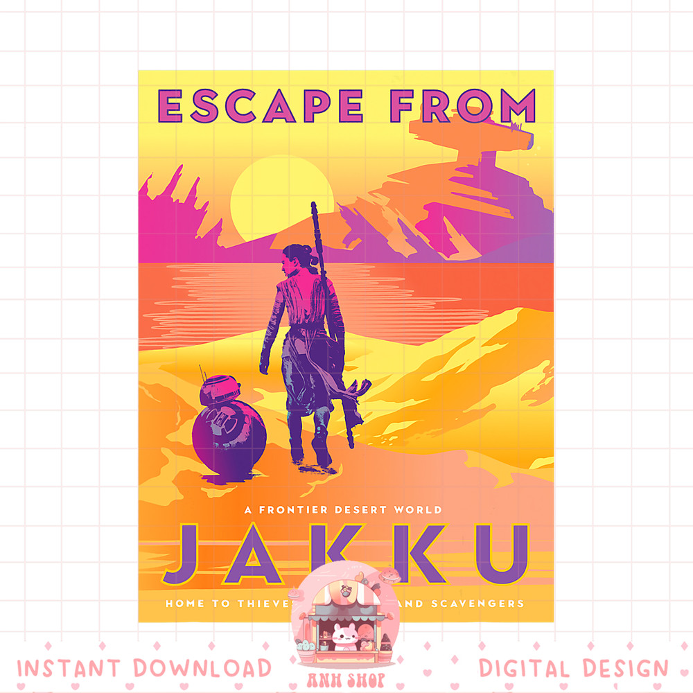 Star Wars The Force Awakens Escape From Jakku png, digital download, instant .jpg