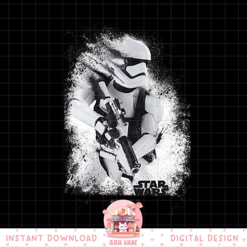 Star Wars The Force Awakens Splatter Stormtrooper png, digital download, instant .jpg