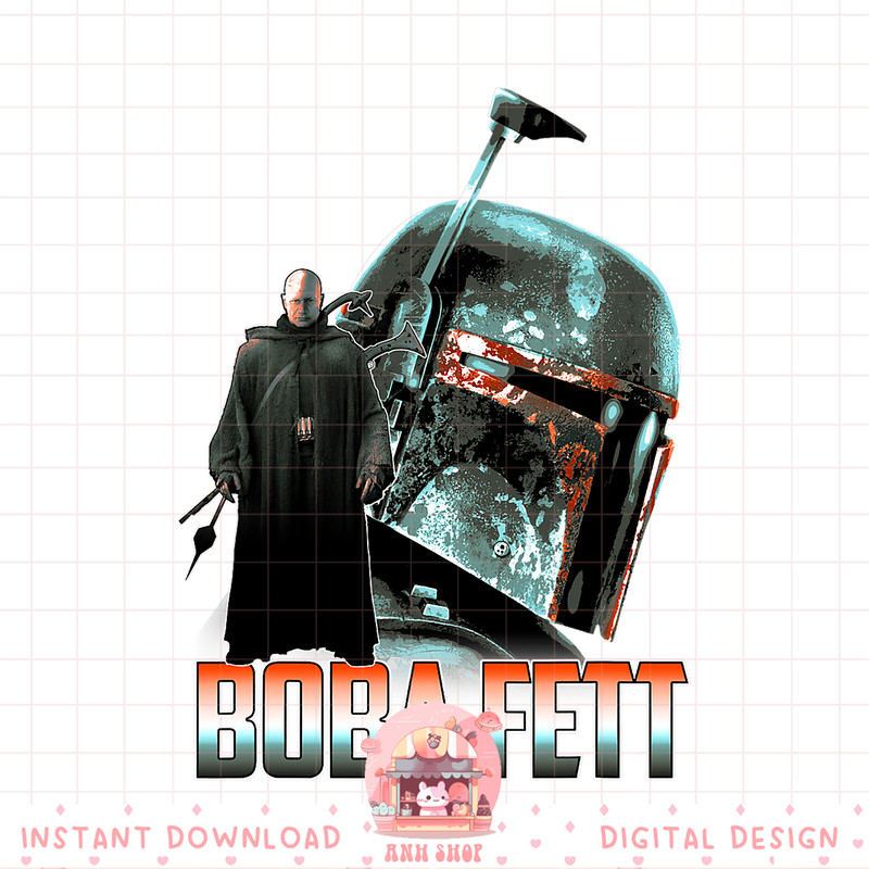 Star Wars The Mandalorian Boba Fett Collage R14 png, digital download, instant .jpg