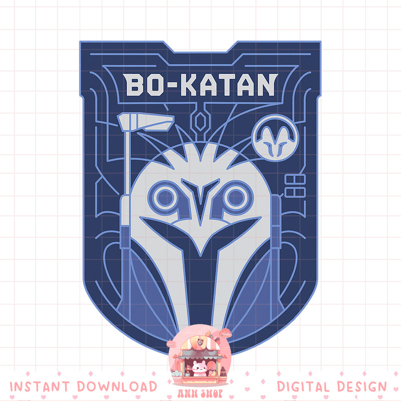 Star Wars The Mandalorian Bo-Katan Bounty Hunter Blue png, digital download, instant .jpg