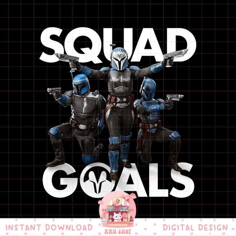 Star Wars The Mandalorian Bo-Katan Squad Goals png, digital download, instant .jpg