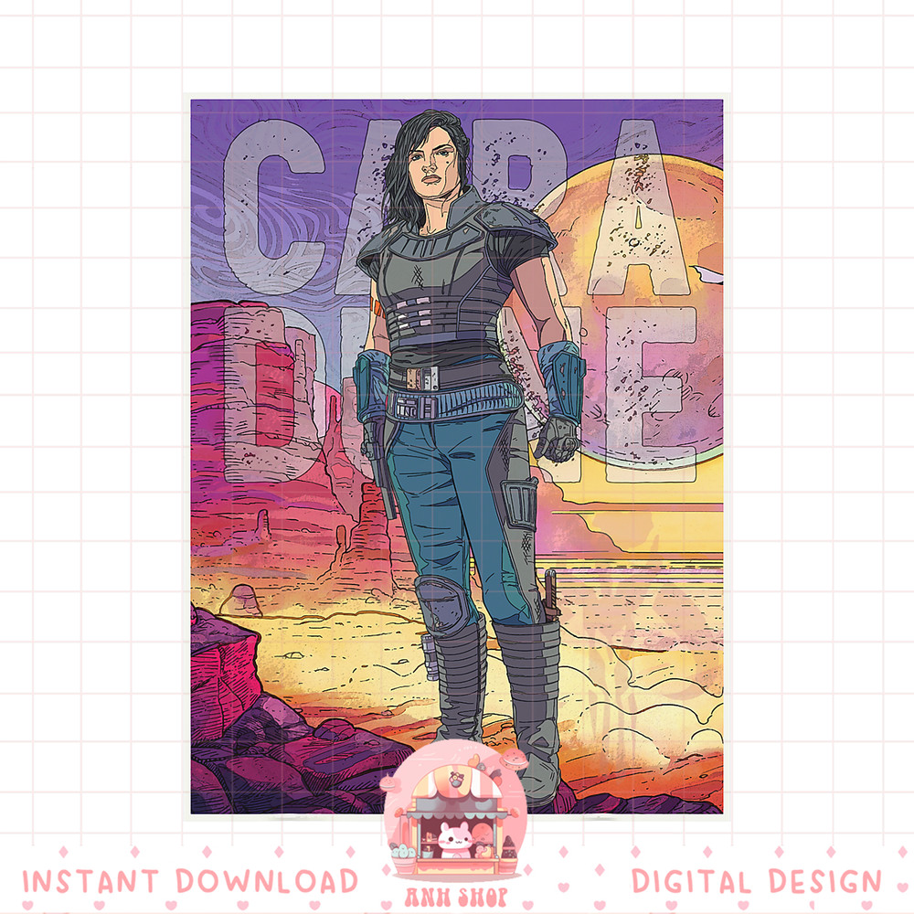 Star Wars The Mandalorian Cara Dune Painting png, digital download, instant .jpg