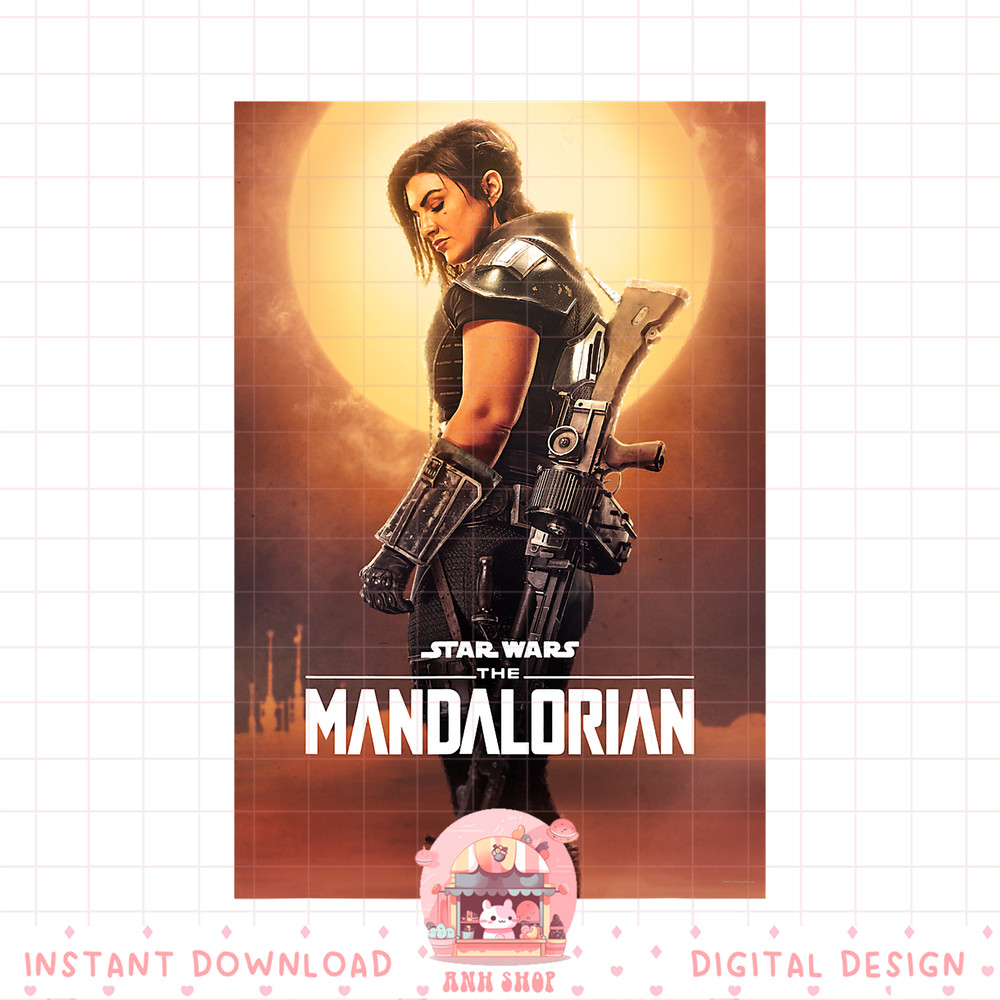 Star Wars The Mandalorian Cara Dune Poster png, digital download, instant .jpg