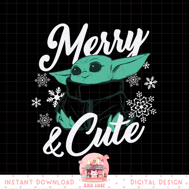 Star Wars The Mandalorian Christmas The Child Merry _ Cute png, digital download, instant .jpg