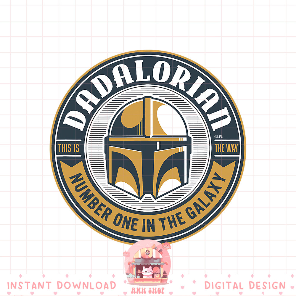 Star Wars The Mandalorian Dadalorian png, digital download, instant .jpg